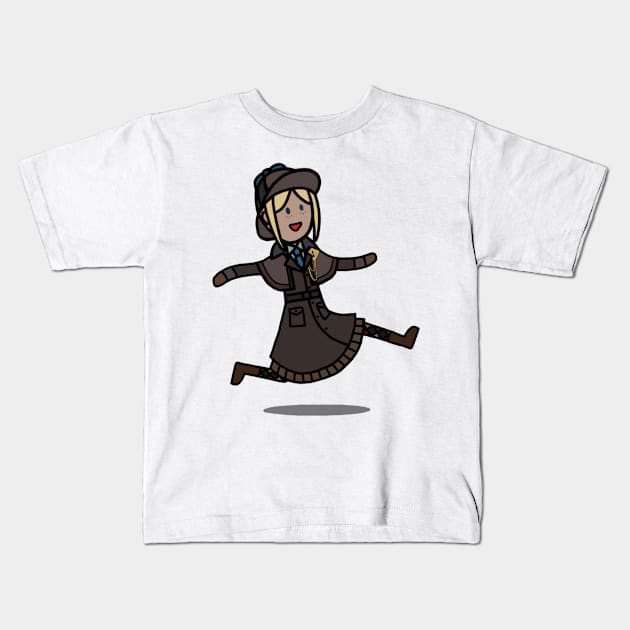 Lady Truth Cartoon 3 Kids T-Shirt by gagimas